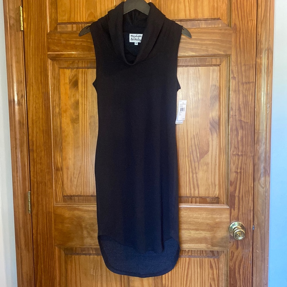 Madison & Berkeley Cowl Neck Sleeveless Sheath Dress
